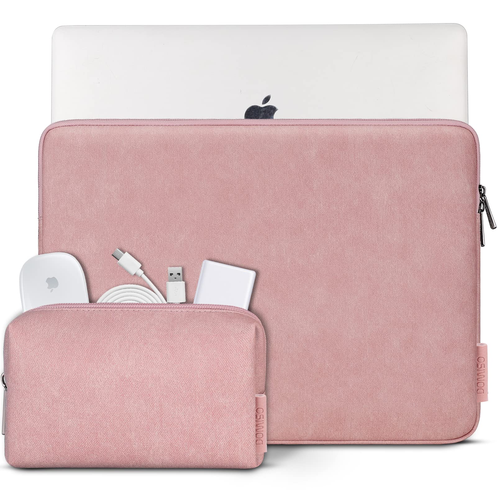 Domiso housse pc 17,3 pouces rose imperméable fine
