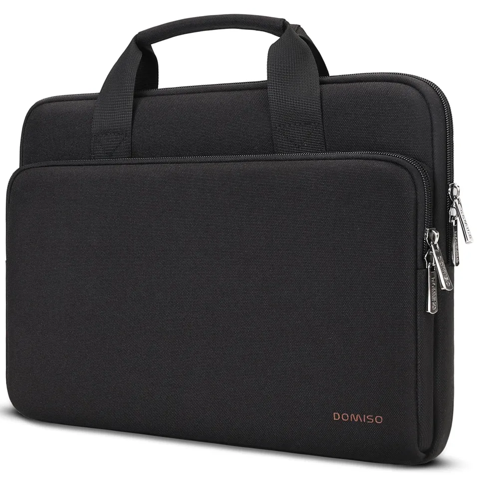 DOMISO Housse ordinateur portable 17,3 pouces noire imperméable