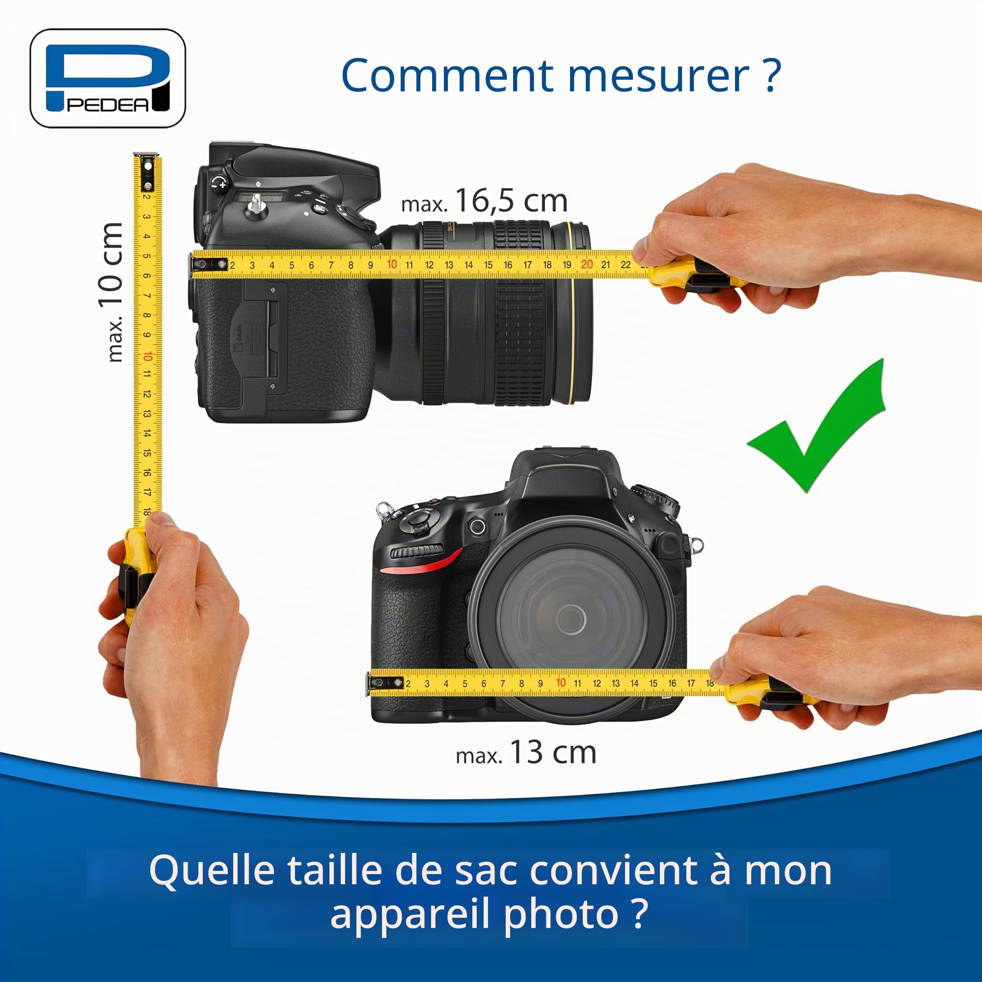 Pedea Guard sacoche photo reflex noire imperméable