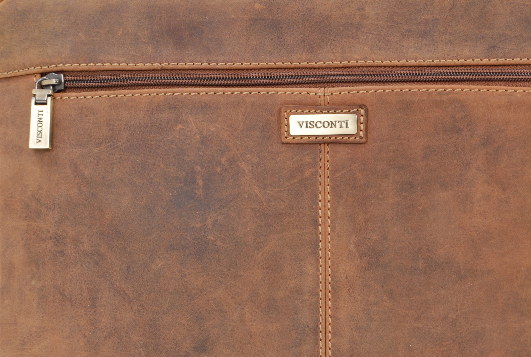 Visconti Scott 16077 sac besace homme cuir tanné A4