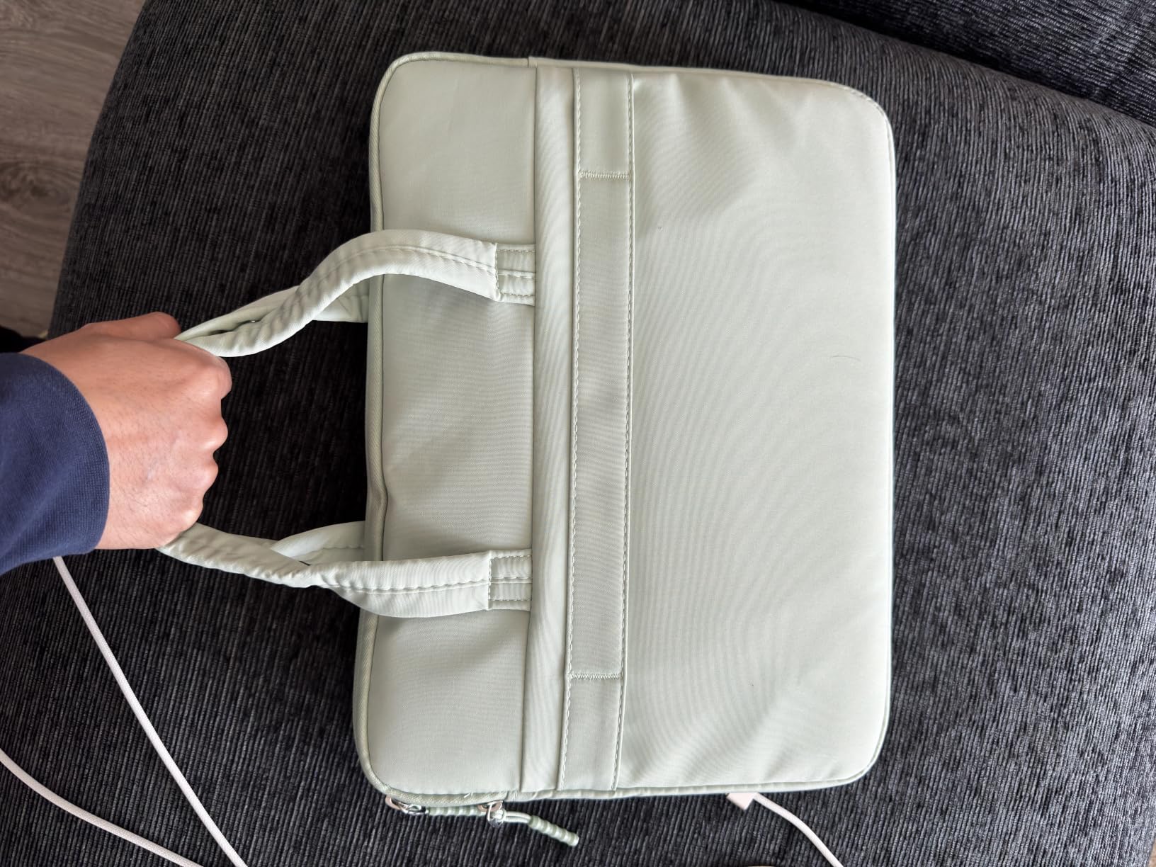 Jooeer housse 13" MacBook pochette verte à poignée
