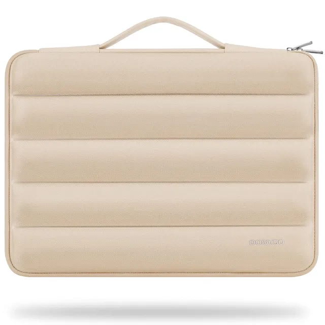 DOMISO Housse ordinateur portable 14 pouces beige étanche