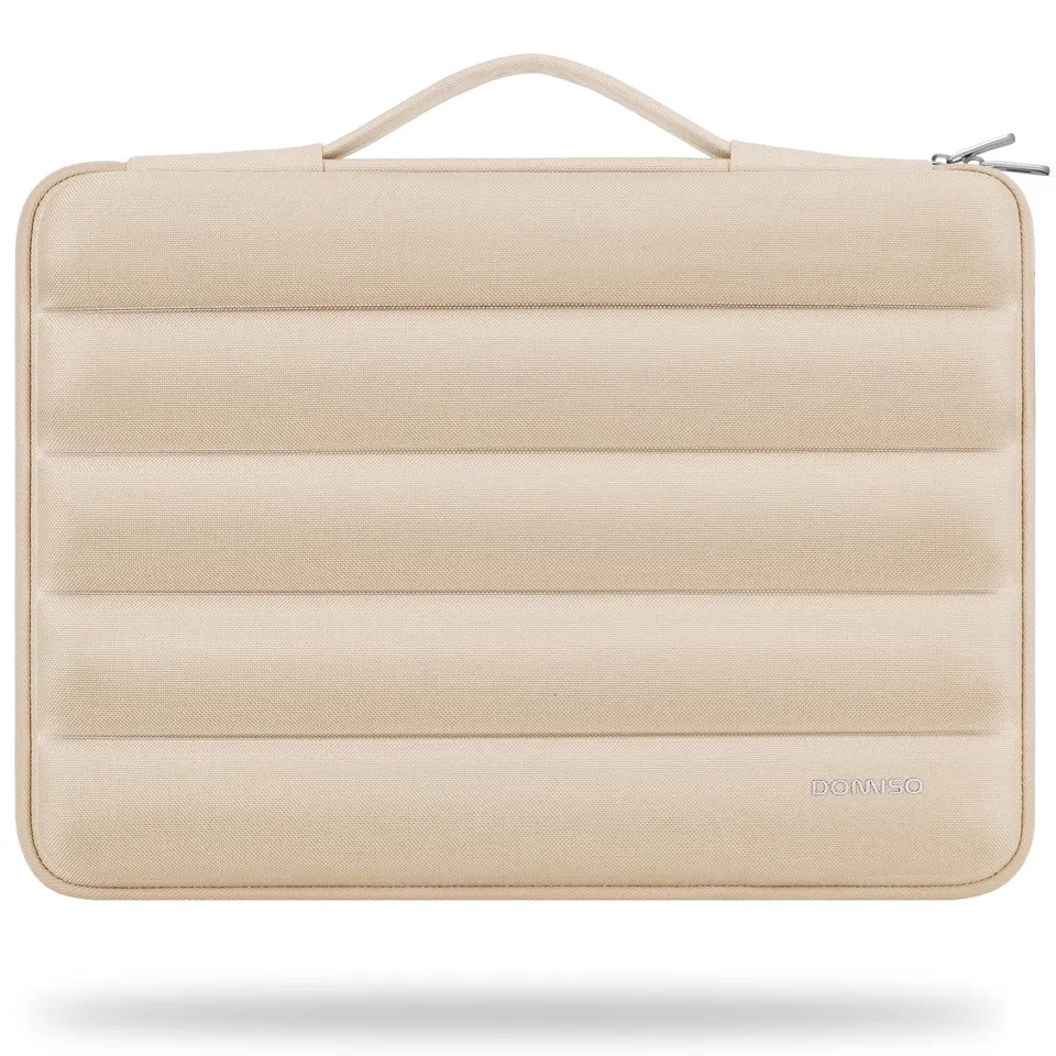 DOMISO Housse ordinateur portable 14 pouces beige étanche