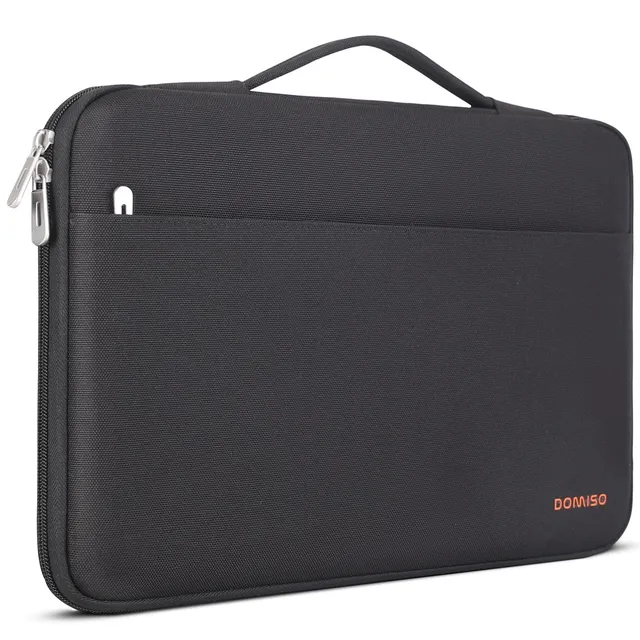 DOMISO 15,6 Pouces Housse Ordinateur Portable Noir Imperméable