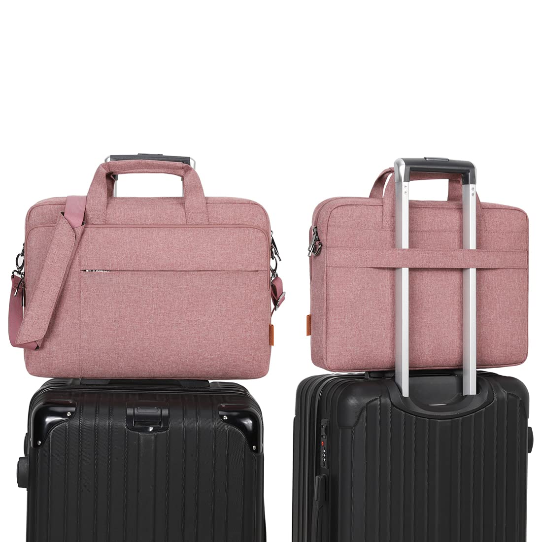 Domiso 17,3 pouces sacoche ordinateur rose imperméable