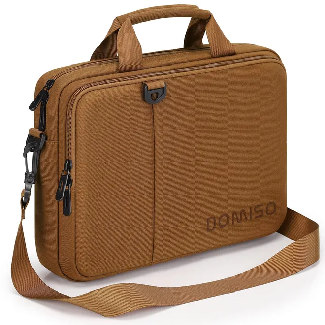 DOMISO 14" sacoche ordinateur portable brun bandoulière