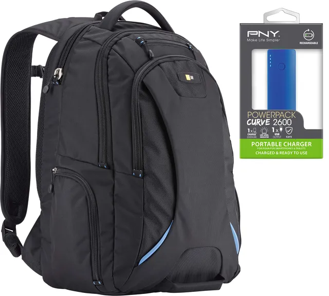 Case Logic BEBP-115 sac à dos PC 15,6 noir + batterie