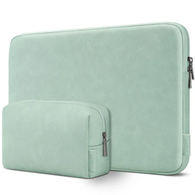 DOMISO Housse ordinateur portable 14 pouces vert clair imperméable