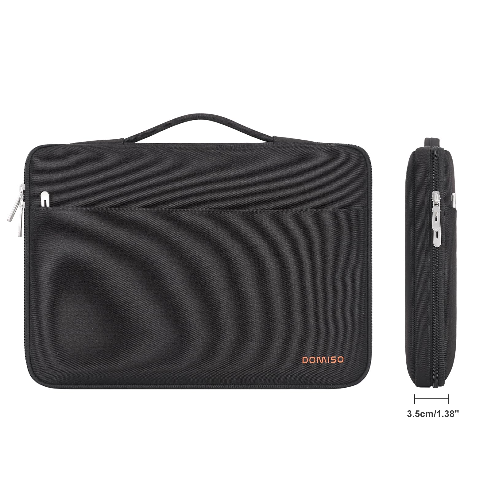 DOMISO 15,6 Pouces Housse Ordinateur Portable Noir Imperméable