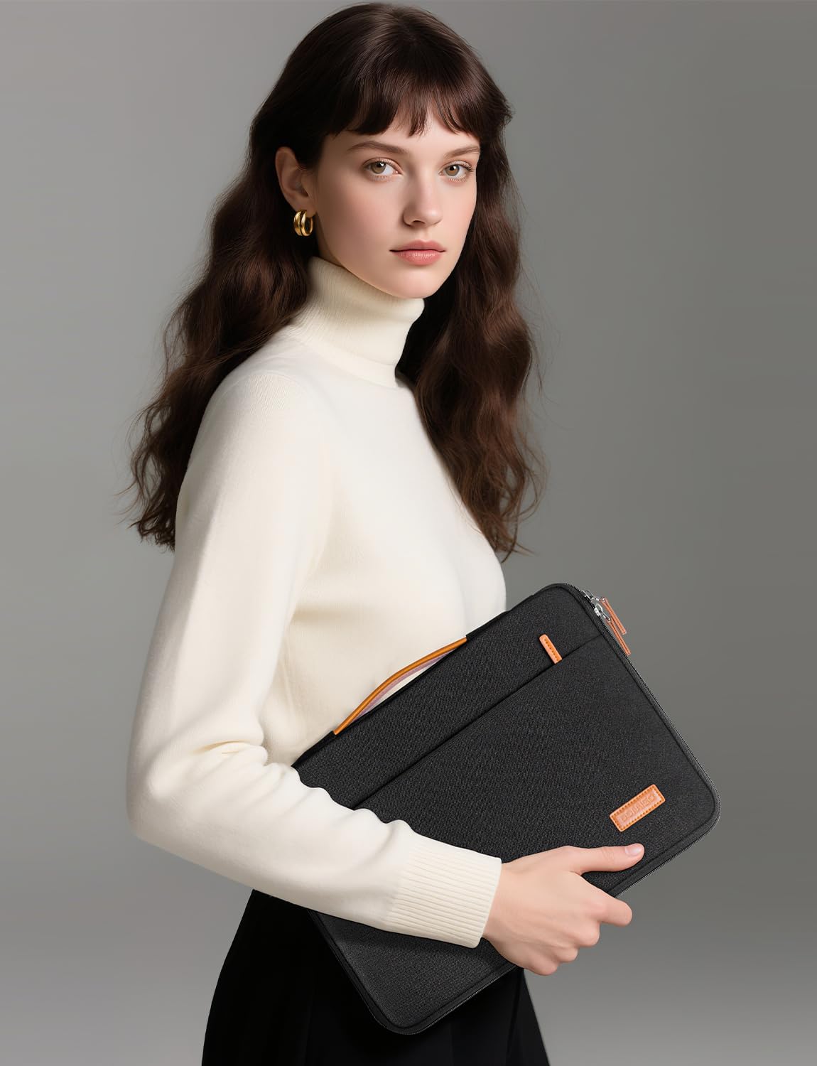 DOMISO housse ordinateur portable 15-15,6 pouces noir imperméable