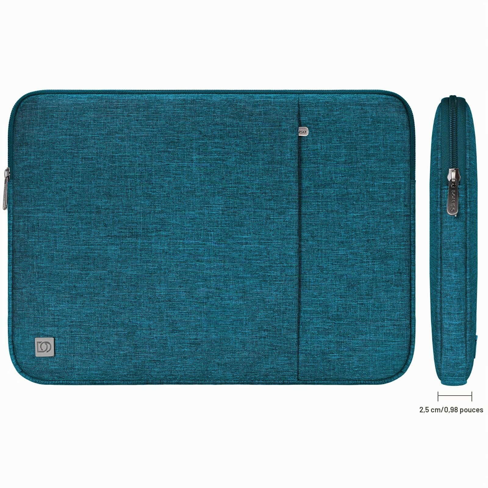 Domiso housse ordinateur 17,3 pouces teal imperméable
