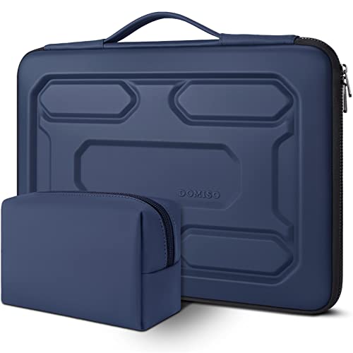 DOMISO Housse ordinateur portable 14 pouces bleu foncé antichoc