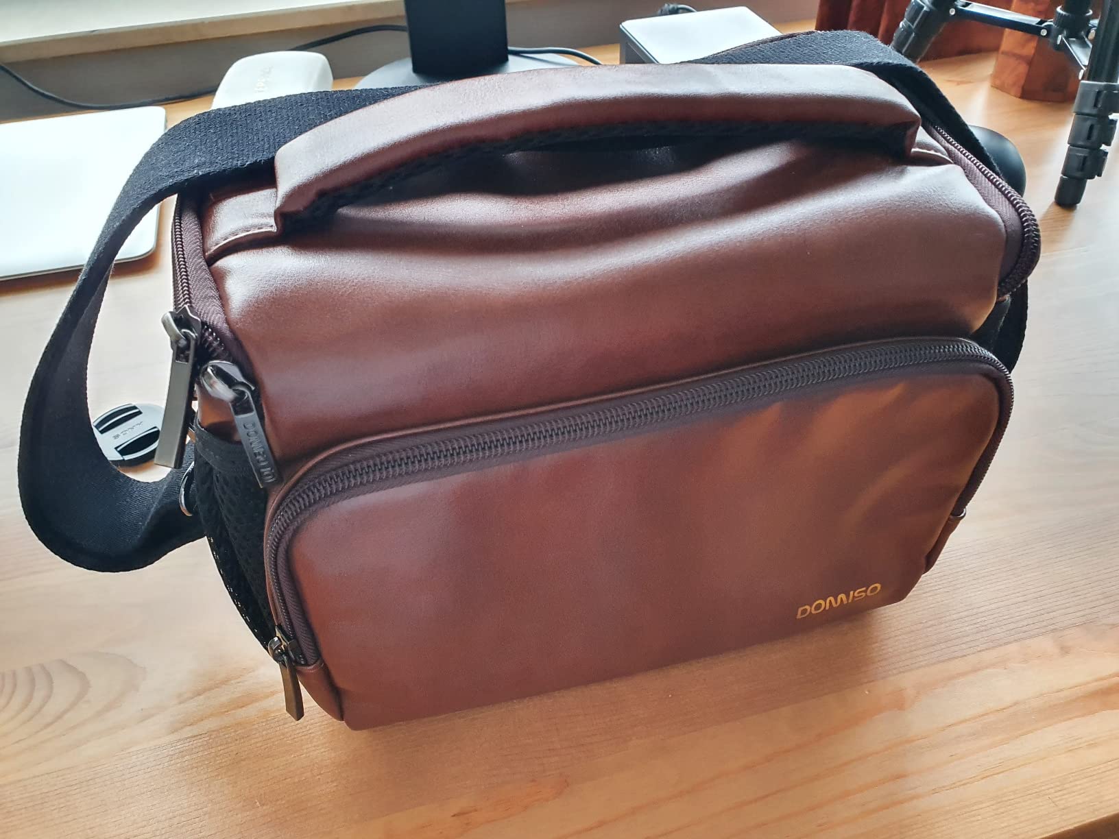 Domiso sac bandoulière photo reflex vin compact