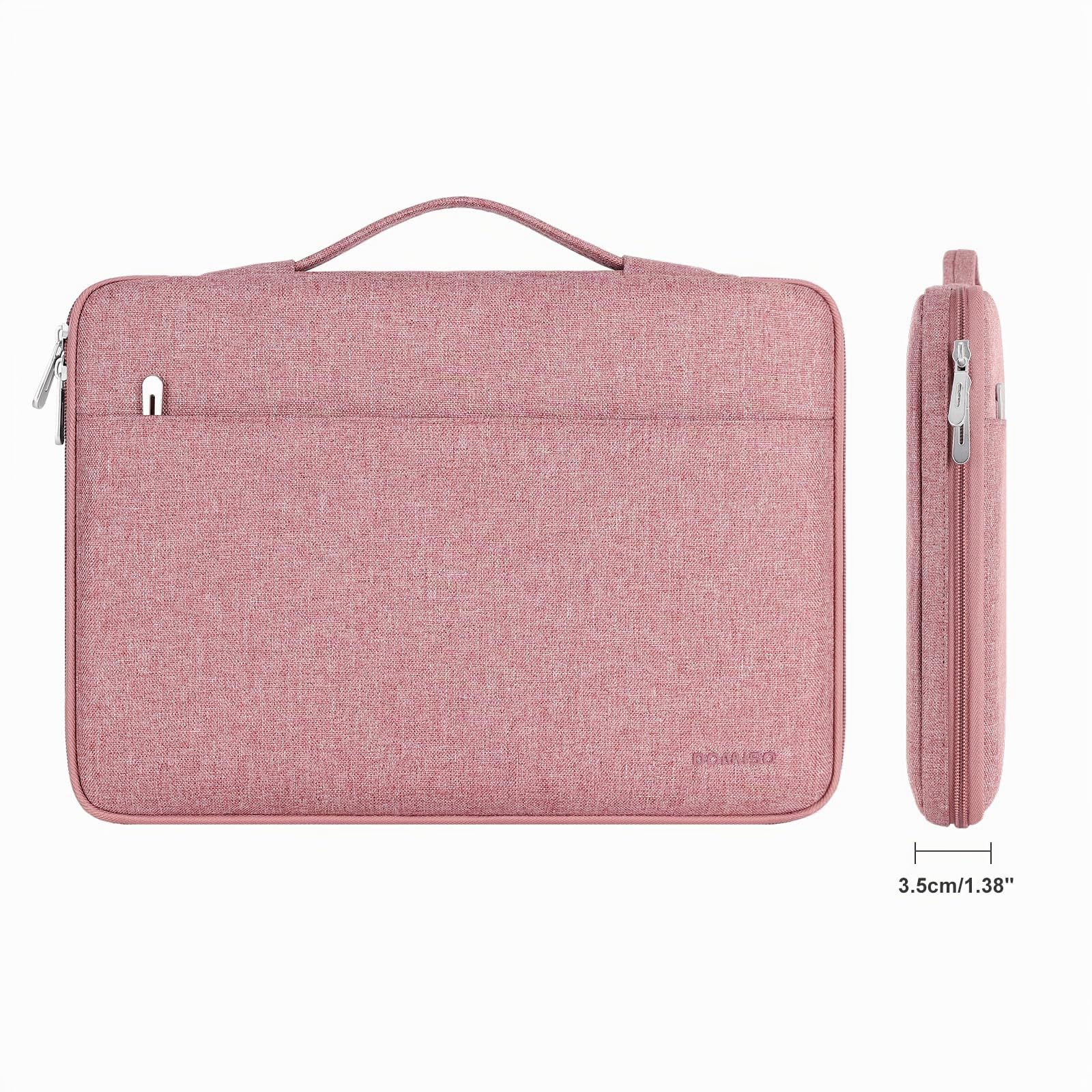 DOMISO 15,6 Pouces Housse Ordinateur Portable Rose Imperméable