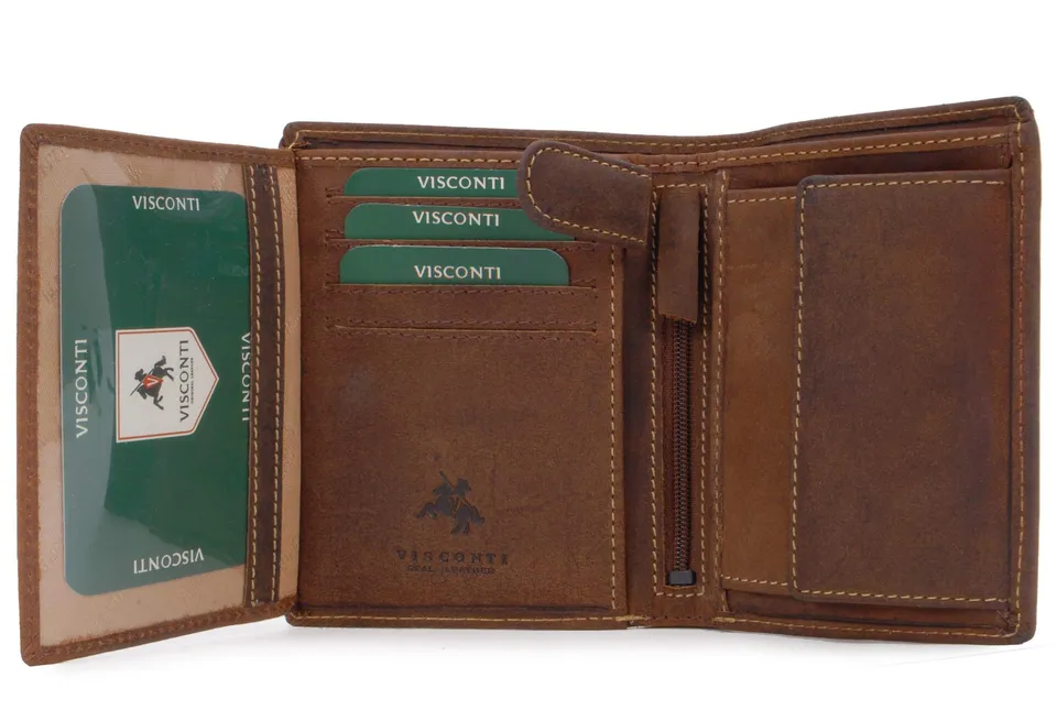 Visconti 709 Rifle portefeuille cuir homme tanné RFID
