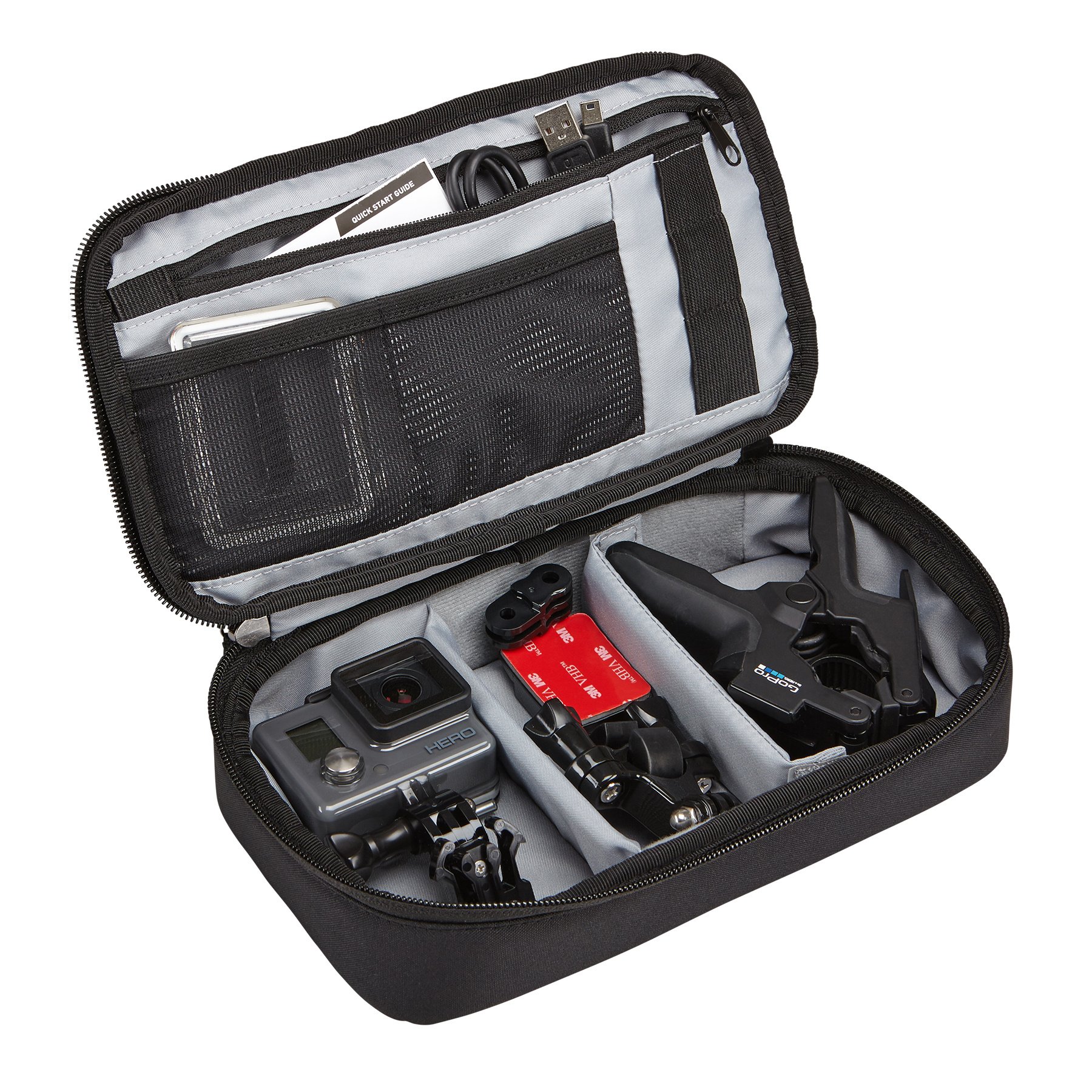 Case Logic TBC413 Étui Caméra GoPro Noir Nylon Rembourré