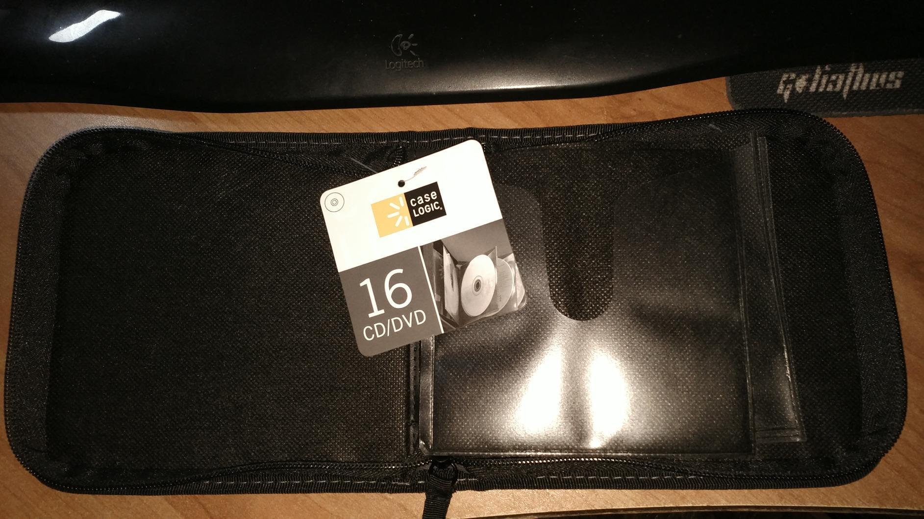 Case Logic CDW-16 CDW16 portefeuille CD DVD 16 disques Noir