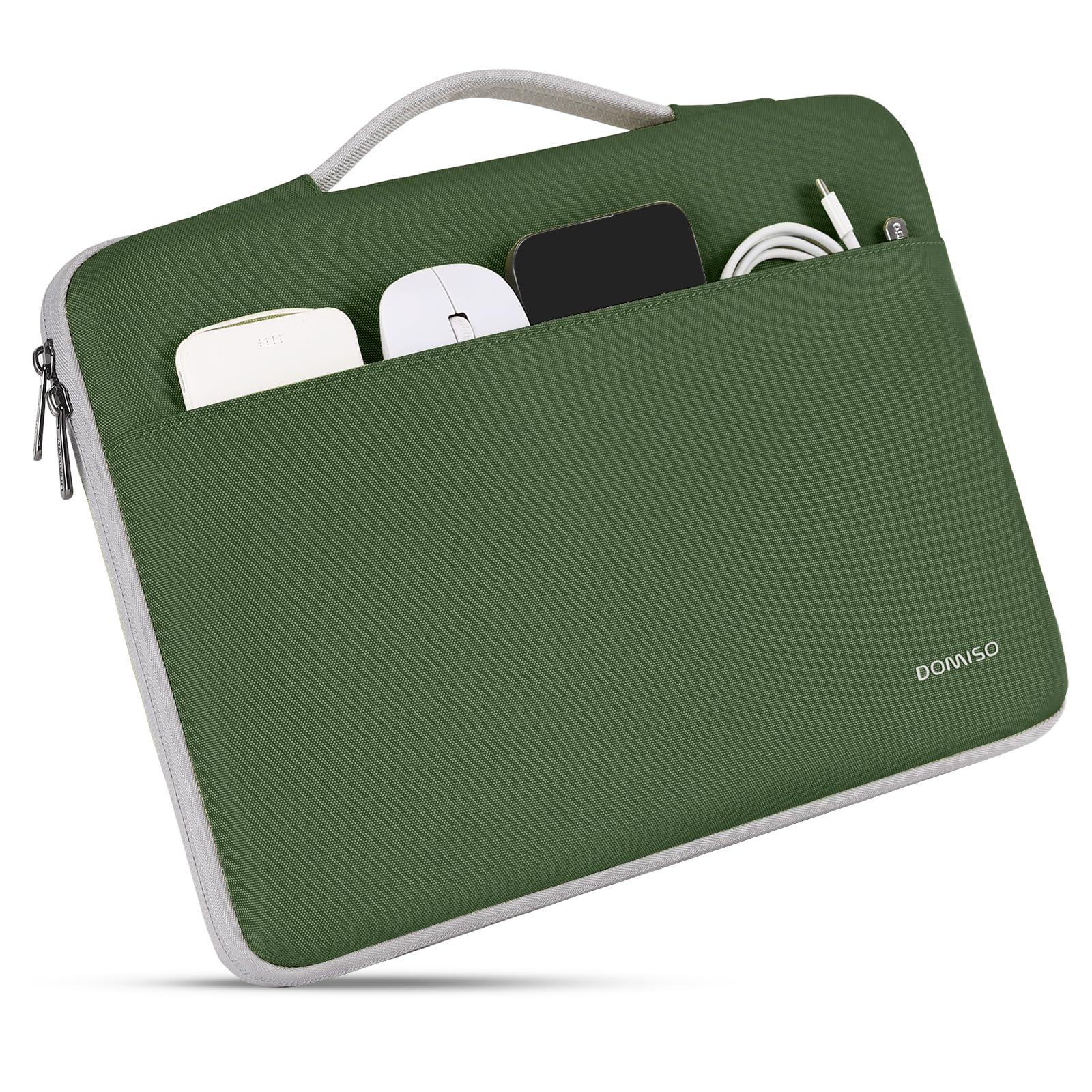 DOMISO 15,6" housse ordinateur vert avocat 5 couches