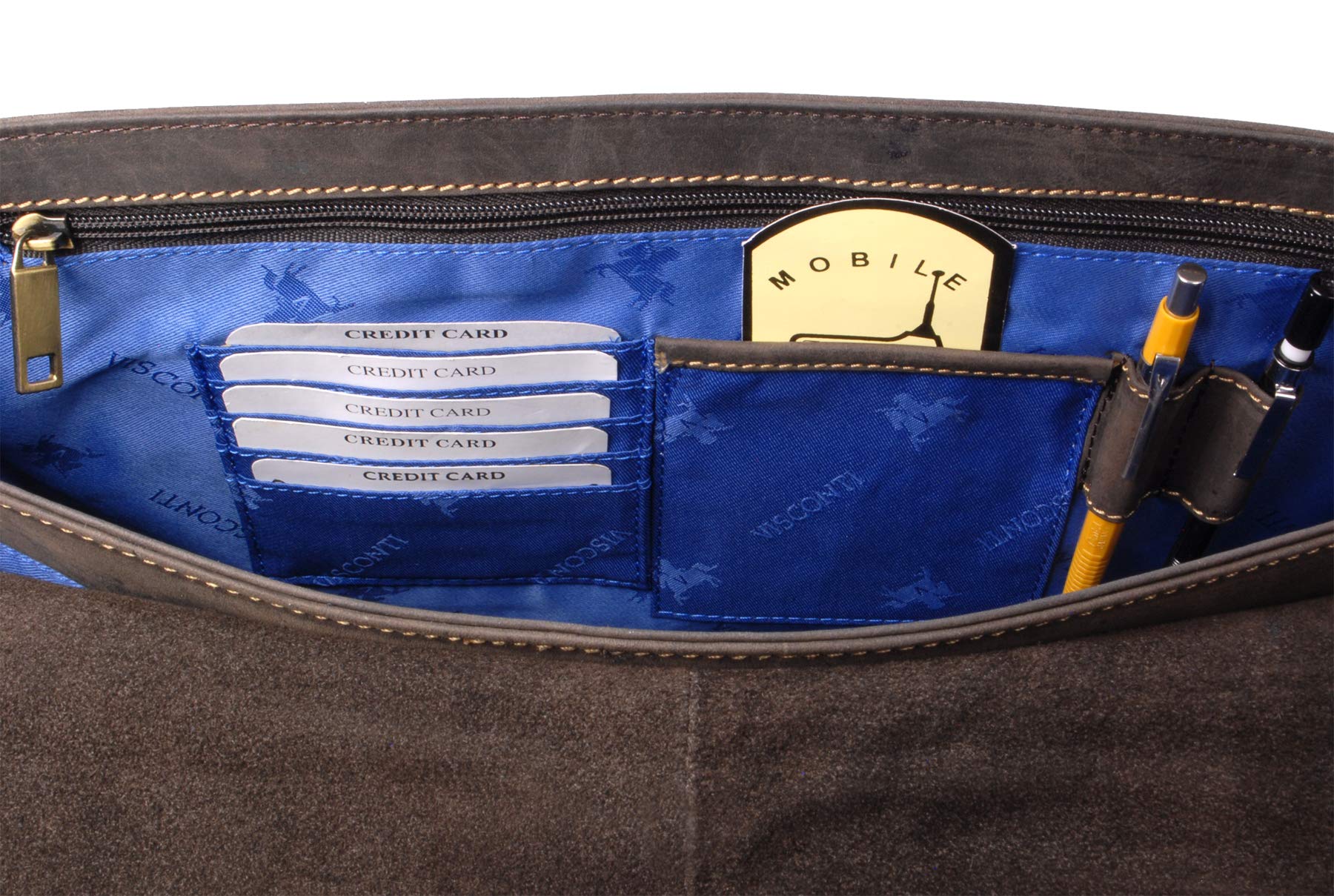 Visconti 16072 Foster sac cuir ordinateur marron foncé