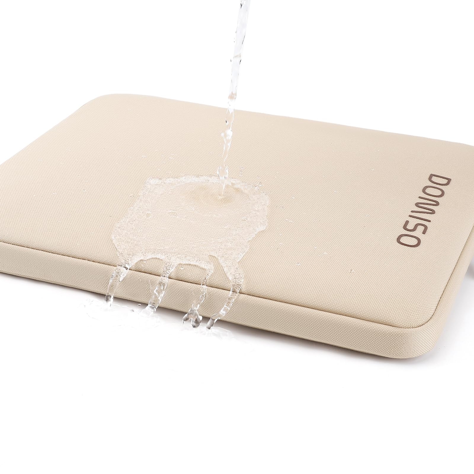 DOMISO 15,6 pouces housse ordinateur beige jaune étanche