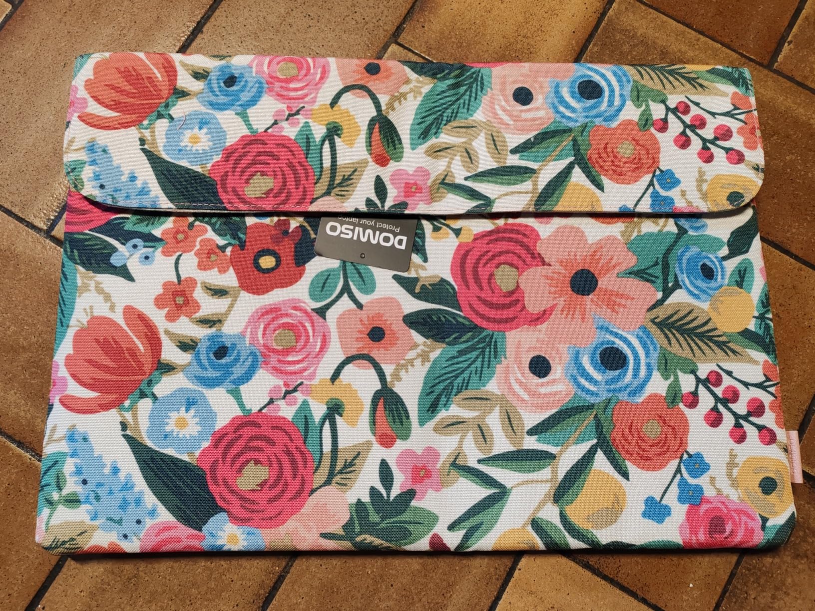 DOMISO 14 Pouces Housse PC Portable Fleurs Fine Étanche