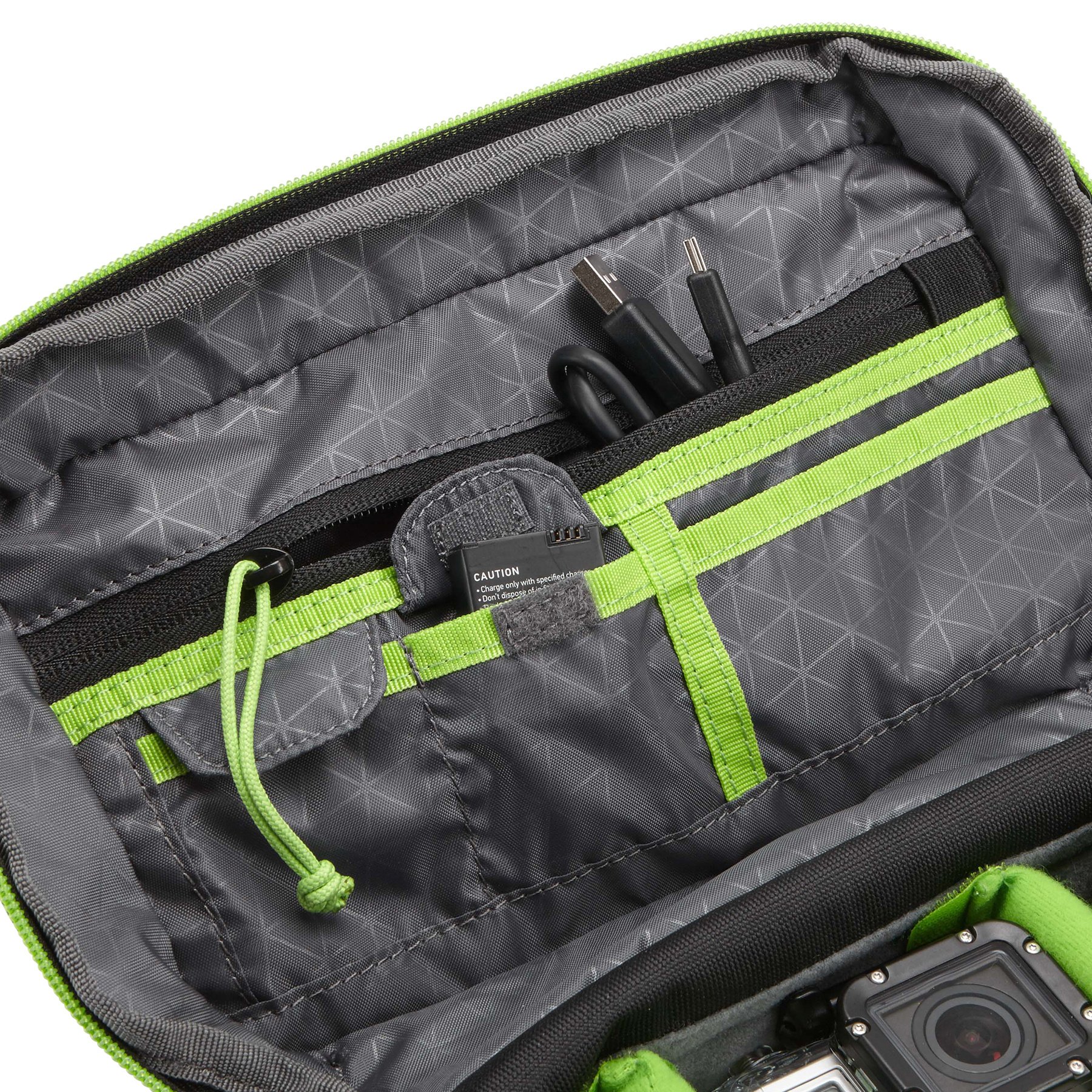 CASE LOGIC KAC101 Étui Caméra Embarquée Noir 2 Places