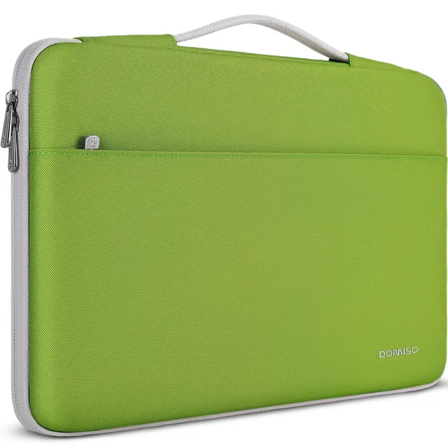 DOMISO Housse Ordinateur Portable 15,6 Pouces Vert Herbe Imperméable