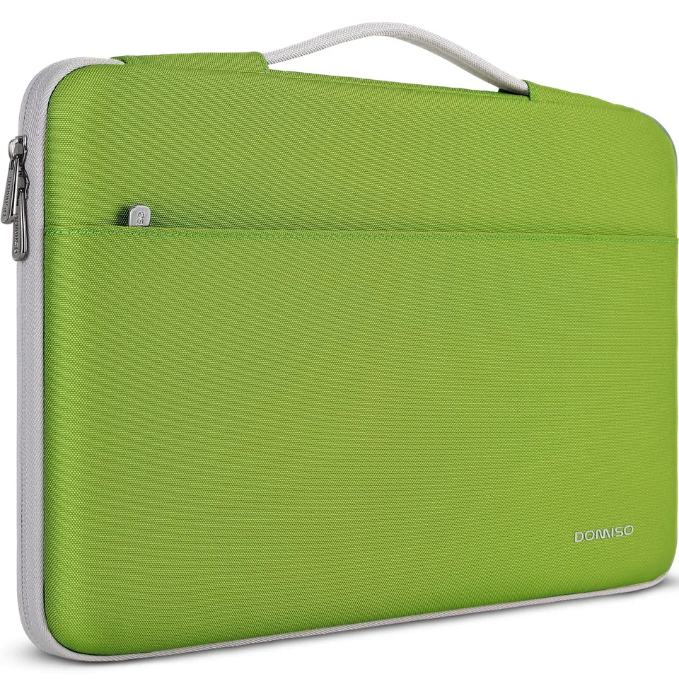 DOMISO Housse Ordinateur Portable 15,6 Pouces Vert Herbe Imperméable