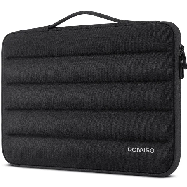 DOMISO 17,3 Pouces Housse Ordinateur Portable Noir Imperméable