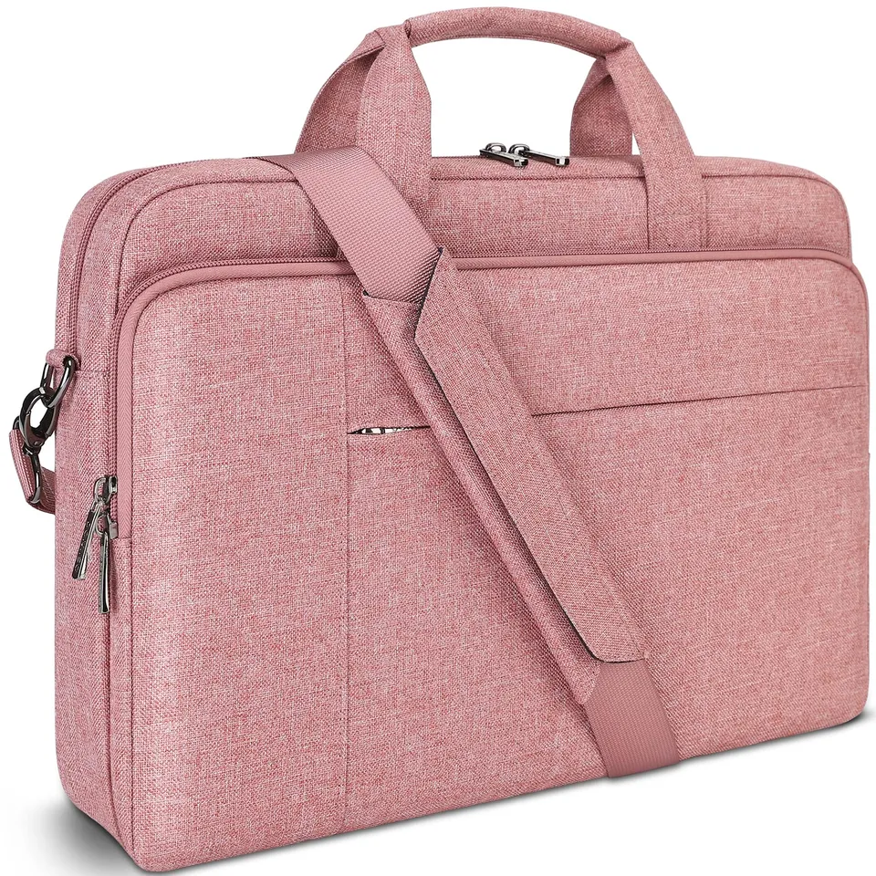 Domiso 17,3 pouces sacoche ordinateur rose imperméable
