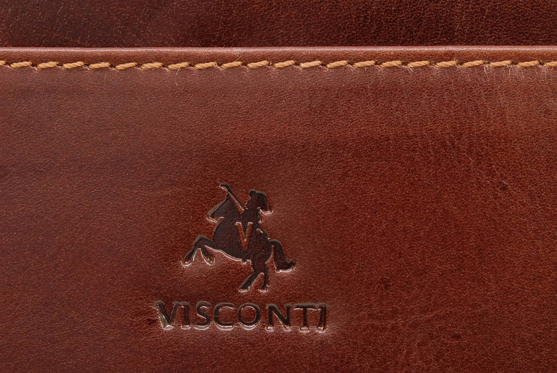 Visconti VT7 Aldo sacoche cuir A4 marron tanné