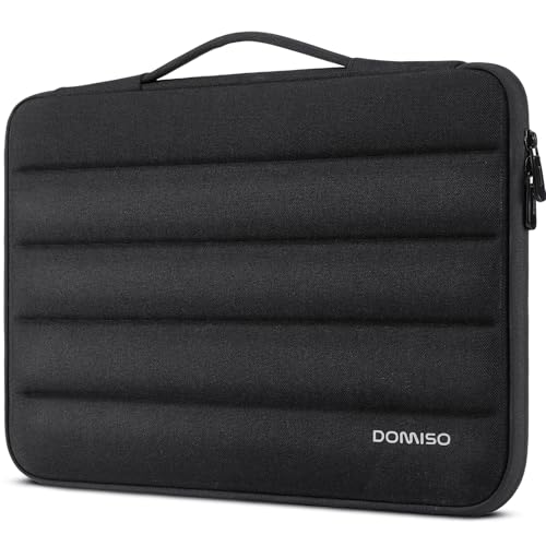 DOMISO 17,3 Pouces Housse Ordinateur Portable Noir Imperméable