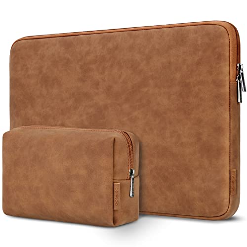 DOMISO 14 pouces housse ordinateur portable brun imperméable