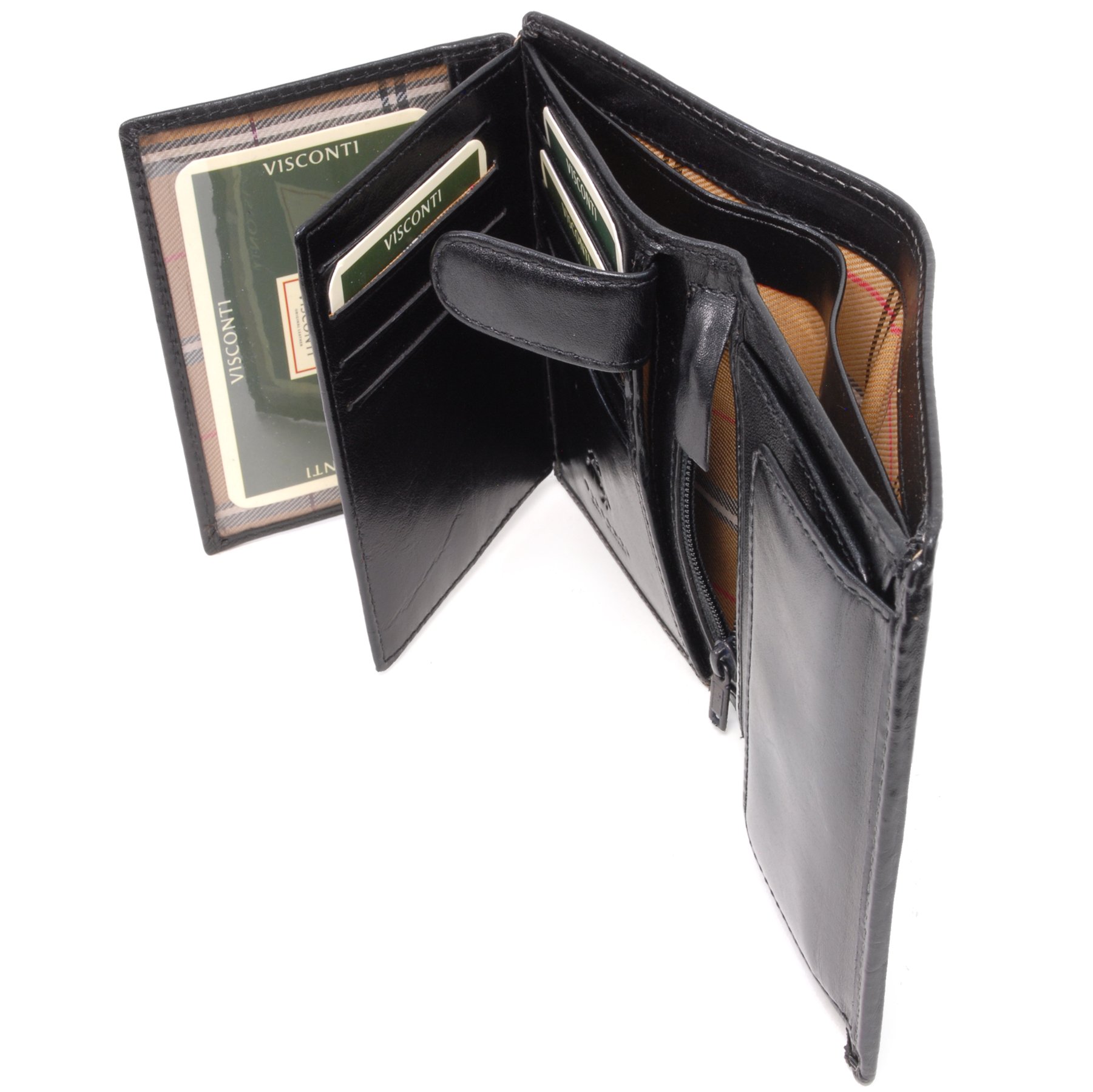 Visconti MZ3 Milan portefeuille homme cuir marron RFID