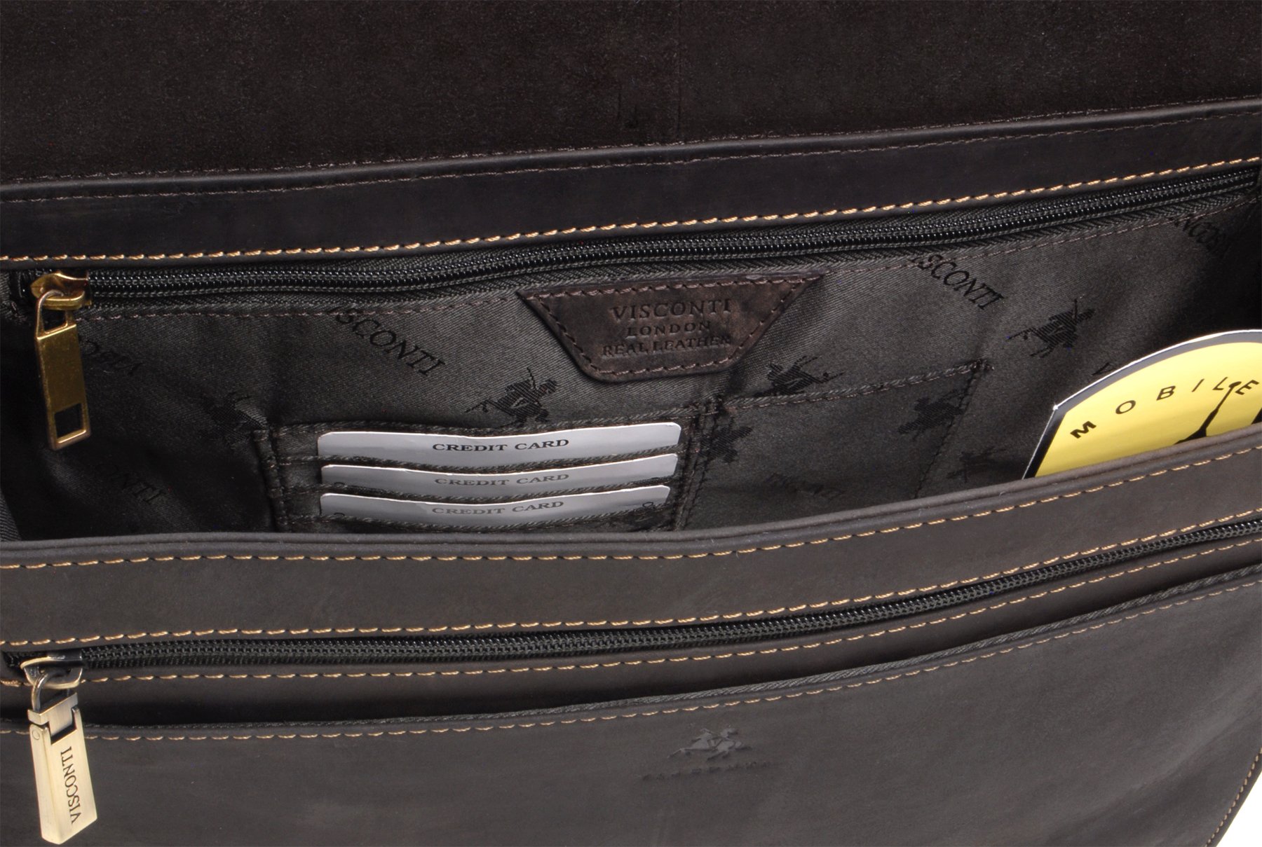 Visconti Gianni 18797 sacoche cuir homme A4 moyen