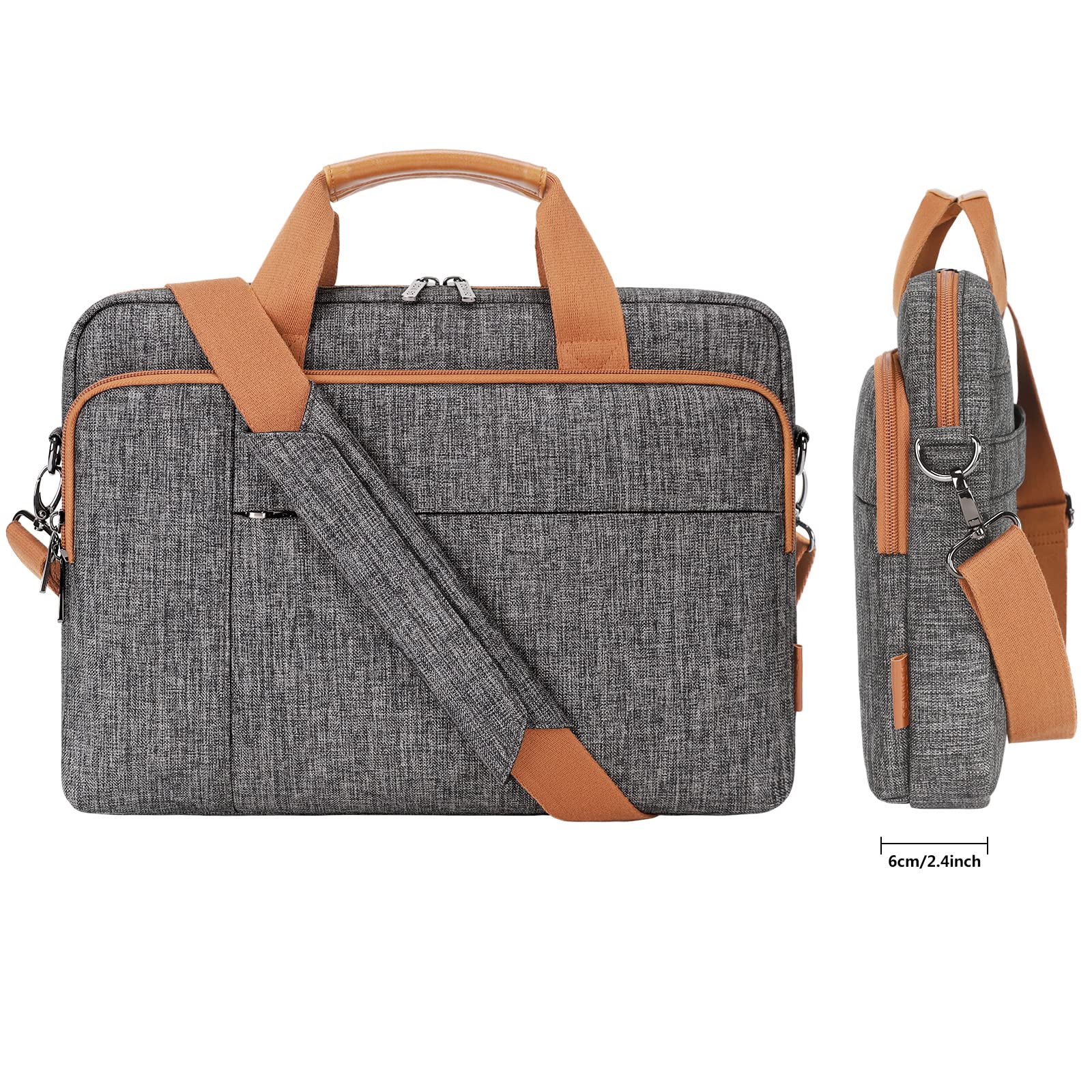 Domiso 15,6" sacoche 15" gris foncé imperméable