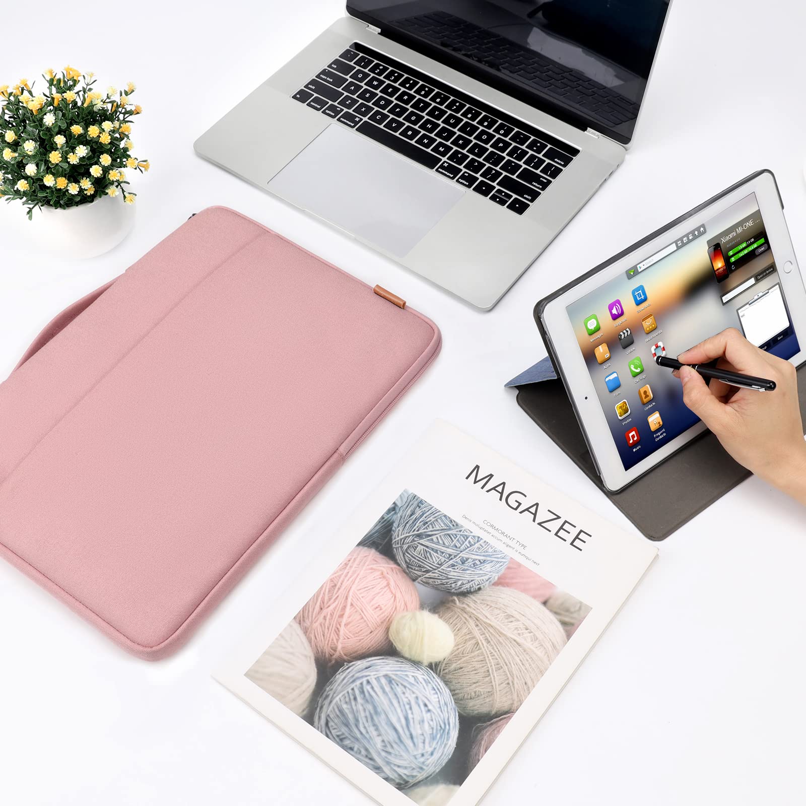 DOMISO 17,3" housse ordinateur portable rose imperméable