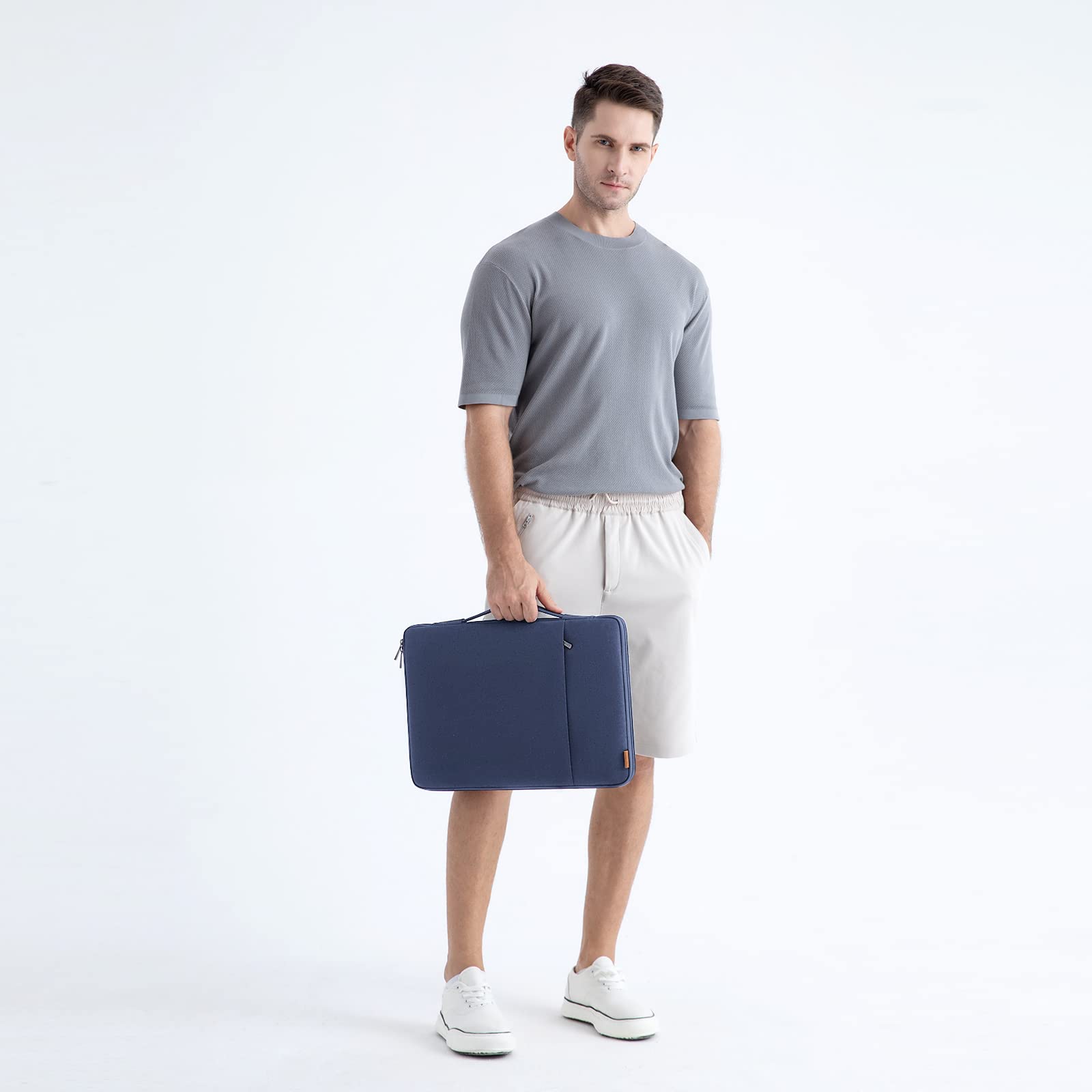 DOMISO housse 17,3 pouces bleu marine antichoc