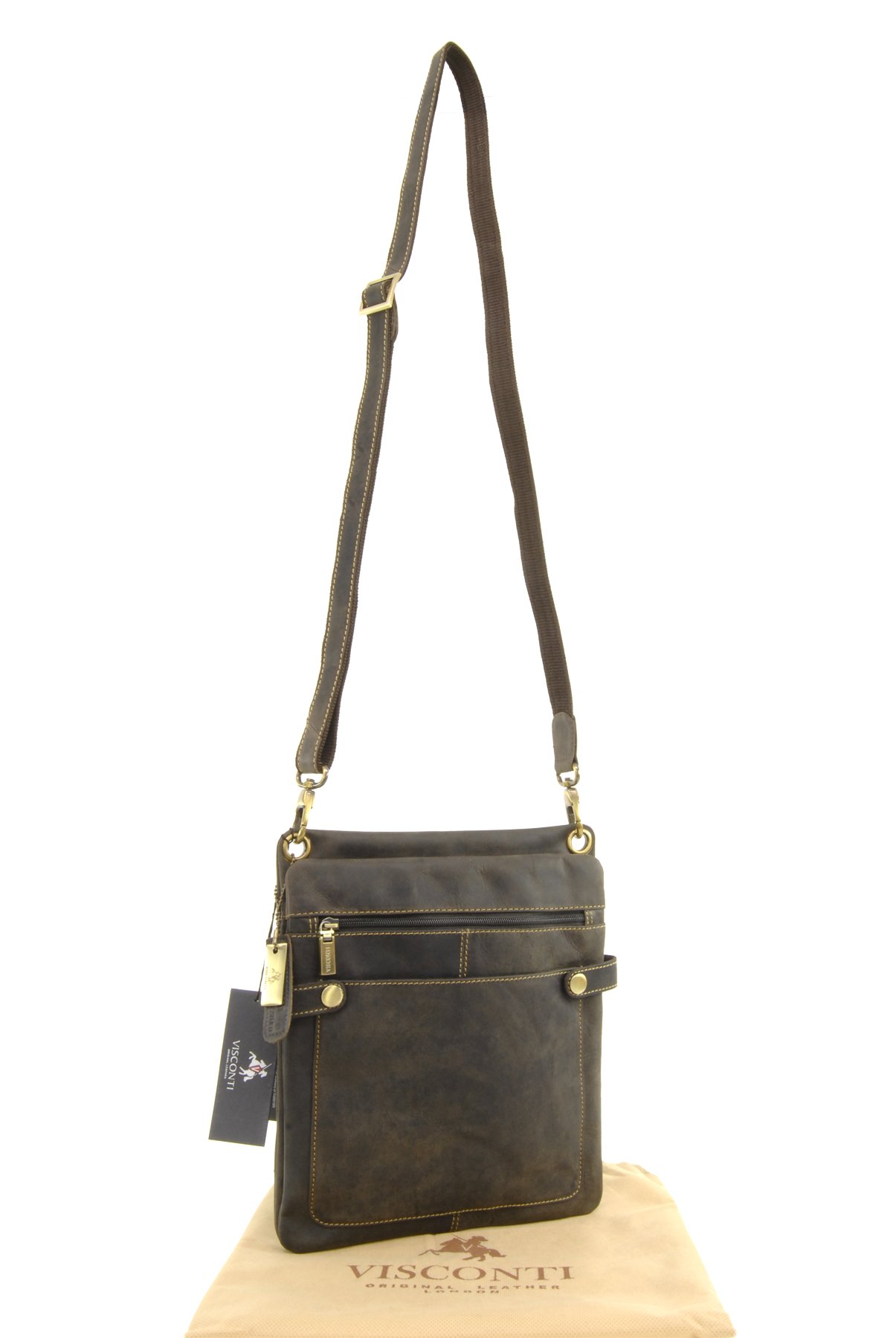 Visconti 18512 Neo sac bandoulière cuir messenger réglable