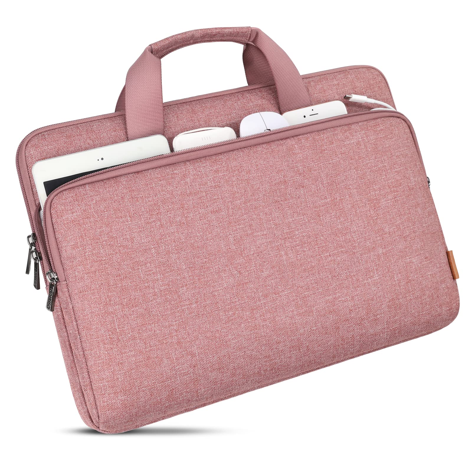 DOMISO Housse ordinateur portable 17,3 pouces rouge imperméable