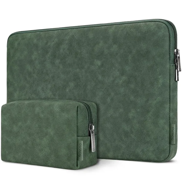 DOMISO 14 Pouces Housse PC Vert Encre Imperméable