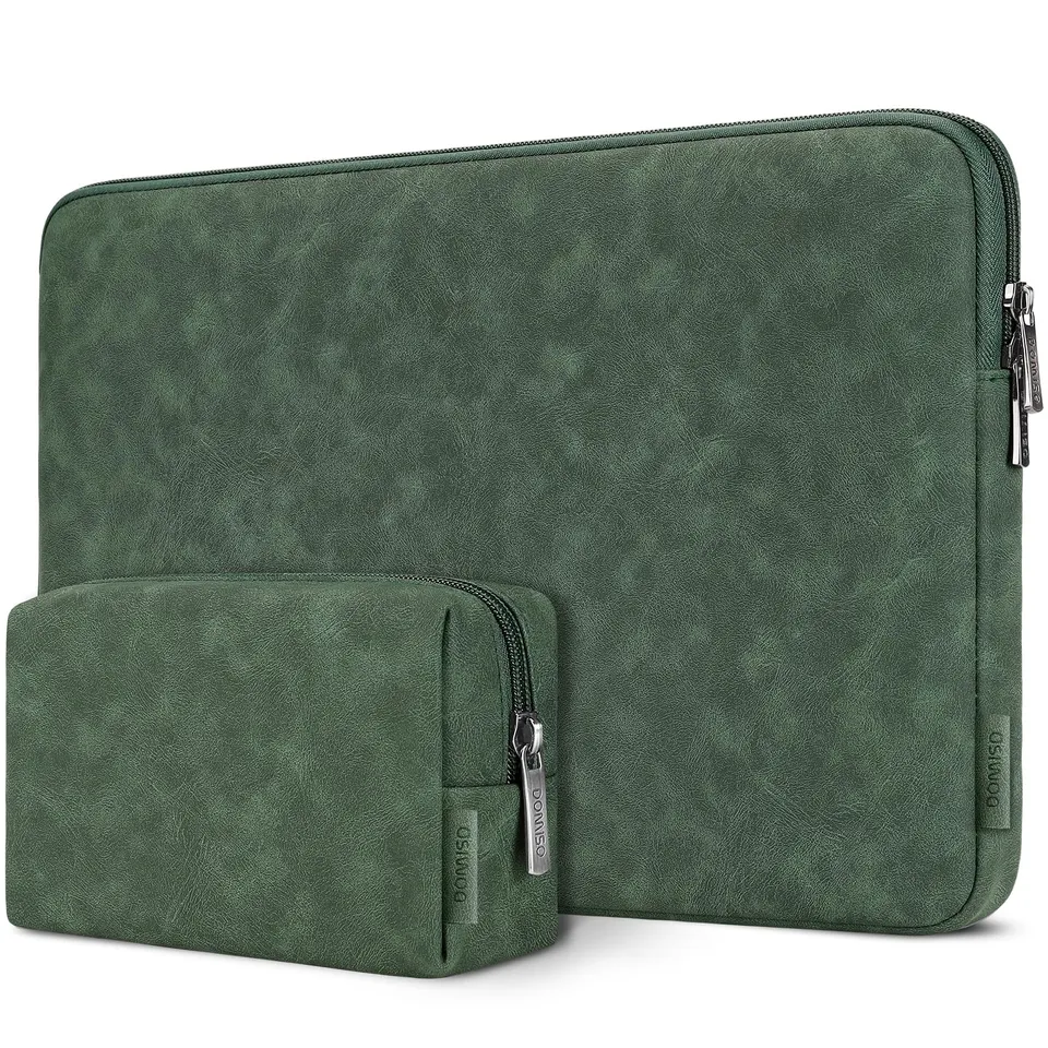 DOMISO 14 Pouces Housse PC Vert Encre Imperméable