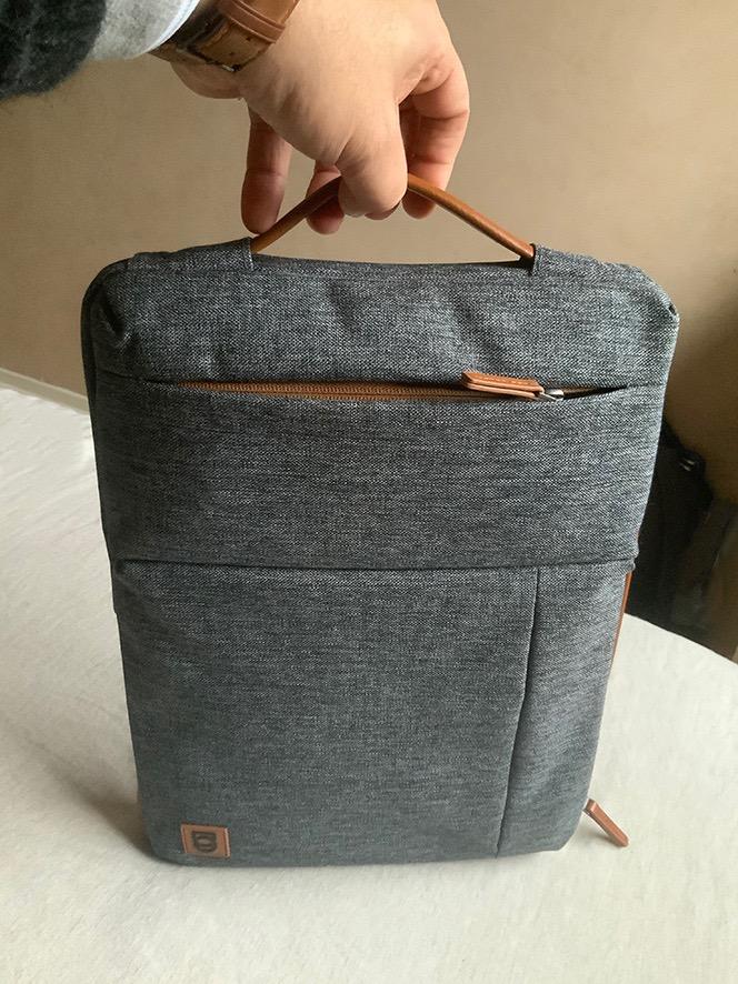 DOMISO Housse Ordinateur 17,3 Pouces Gris Foncé Imperméable
