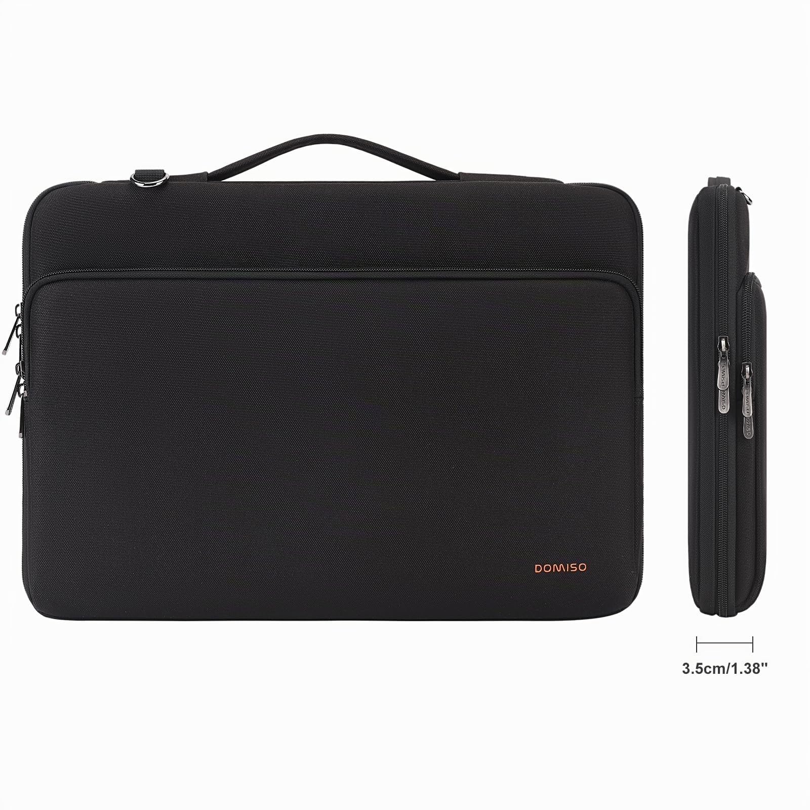 Domiso housse ordinateur 15,6 pouces noir poche