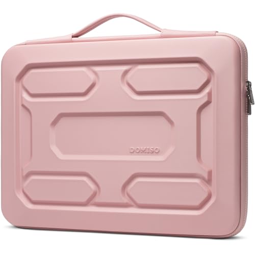 Domiso Housse PC 17 Pouces EVA Rose 4 Couches