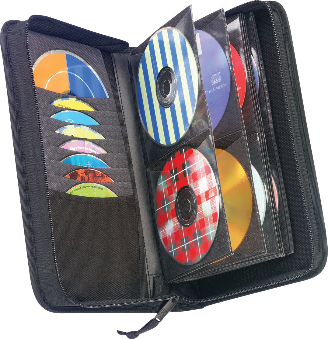Case Logic CDW-64 portefeuille 64 CD nylon rembourré