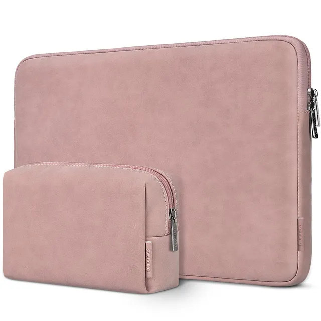 Domiso Housse PC 14 Pouces Rose Imperméable Légère