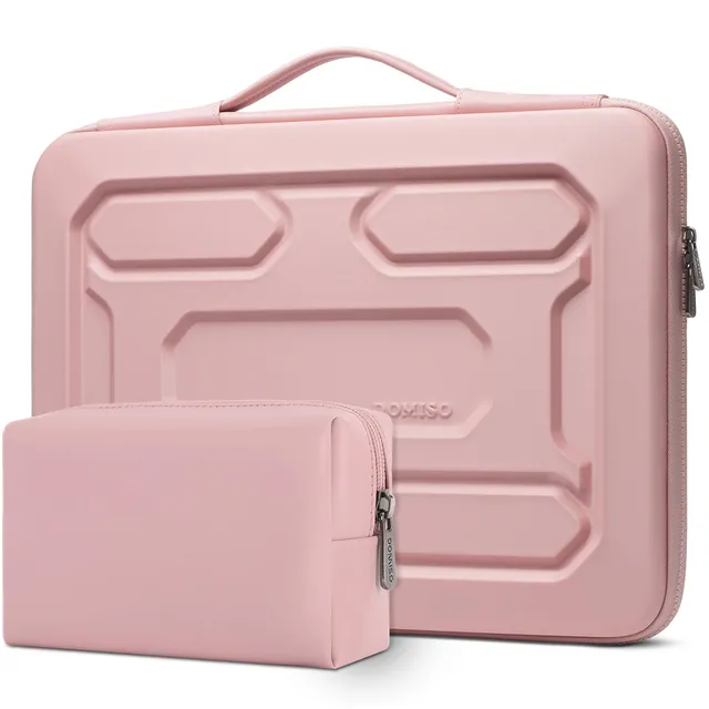DOMISO Housse ordinateur portable 14 pouces rose antichoc
