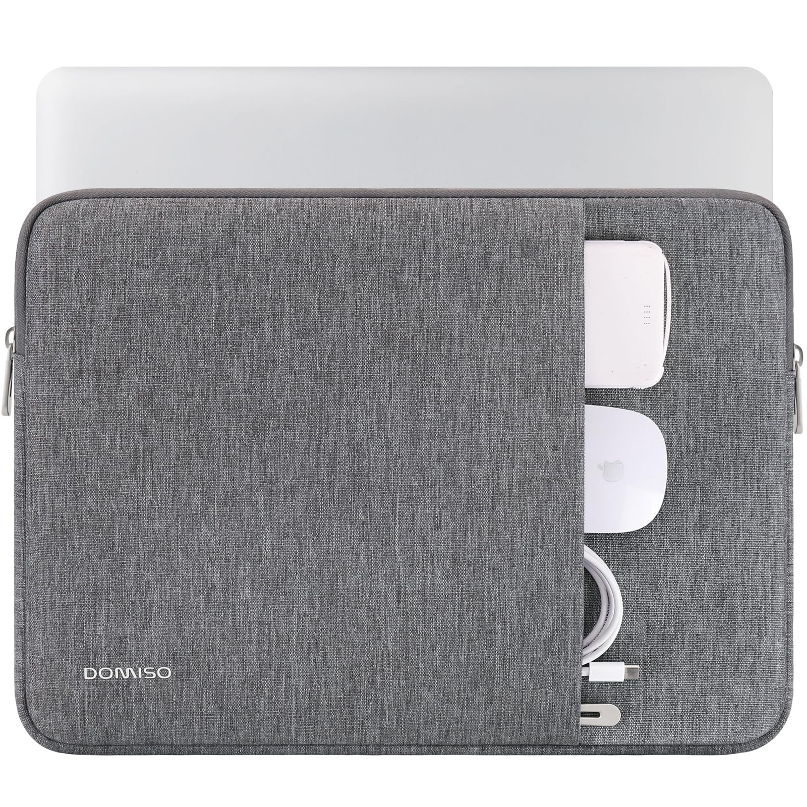 Domiso pochette ordinateur 17,3 pouces gris fine