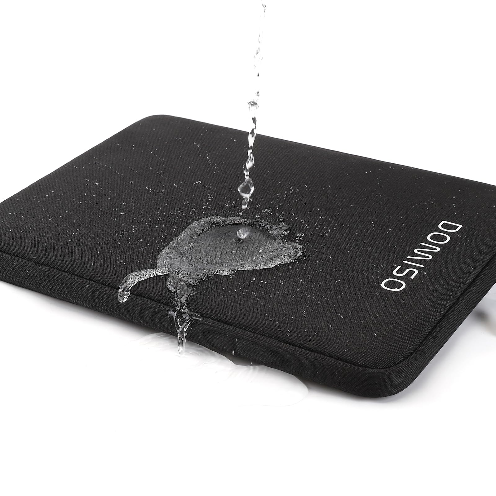 DOMISO 15,6 Pouces Housse Ordinateur Portable Noir Antichoc